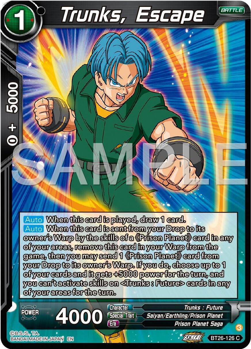 Trunks, Escape (BT26-126) [Ultimate Advent] | Odin's Place