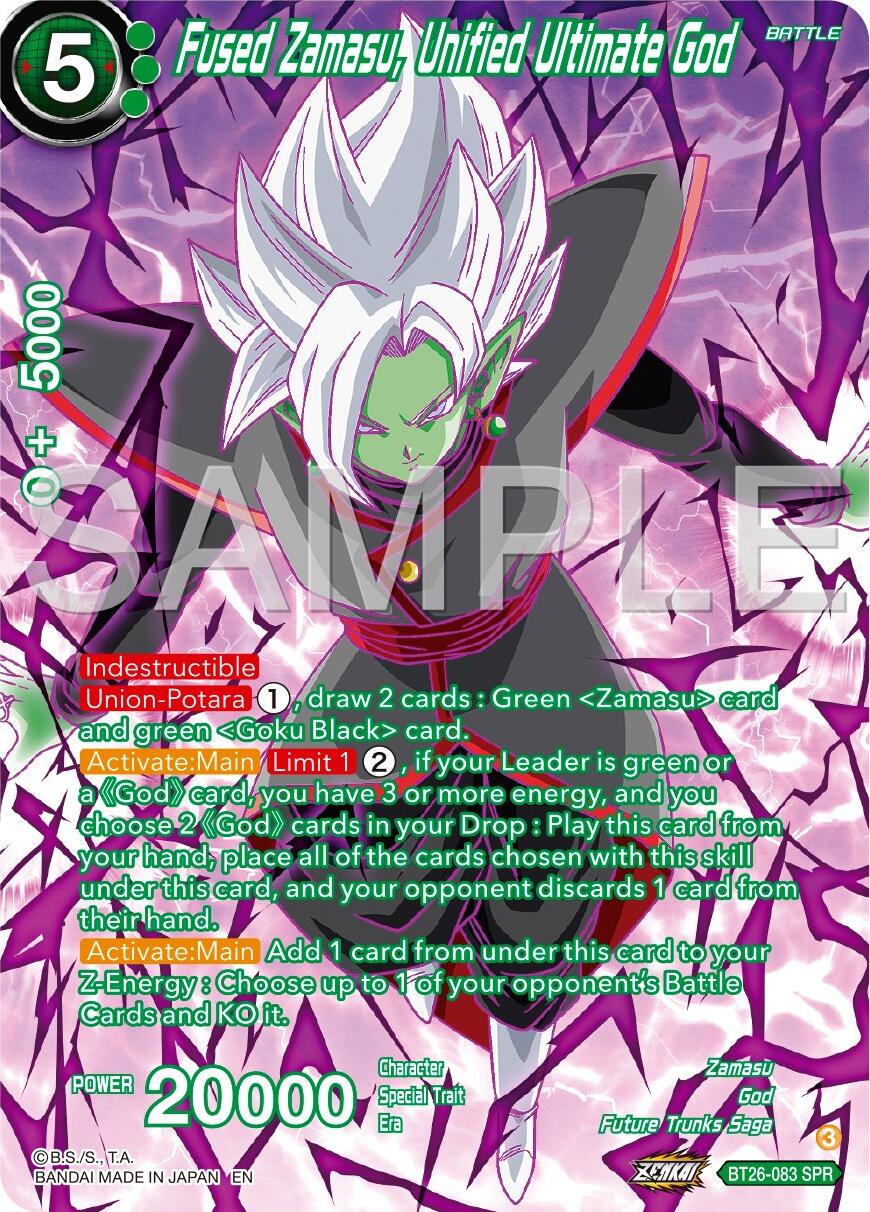 Fused Zamasu, Unified Ultimate God (SPR) (BT26-083) [Ultimate Advent] | Odin's Place