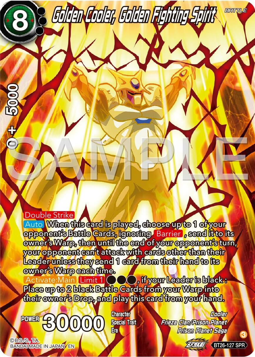 Golden Cooler, Golden Fighting Spirit (SPR) (BT26-127) [Ultimate Advent] | Odin's Place
