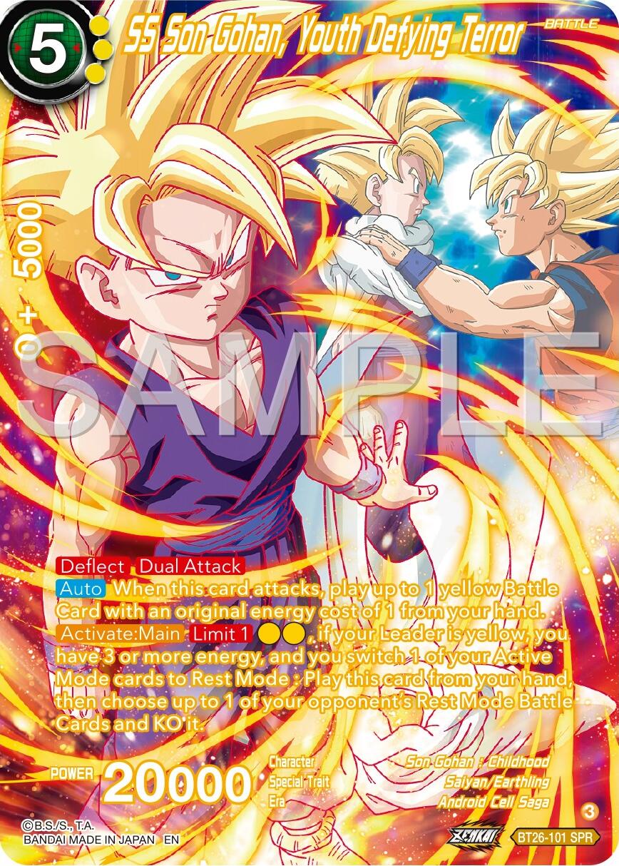 SS Son Gohan Youth Defying Terror (SPR) (BT26-101) [Ultimate Advent] | Odin's Place