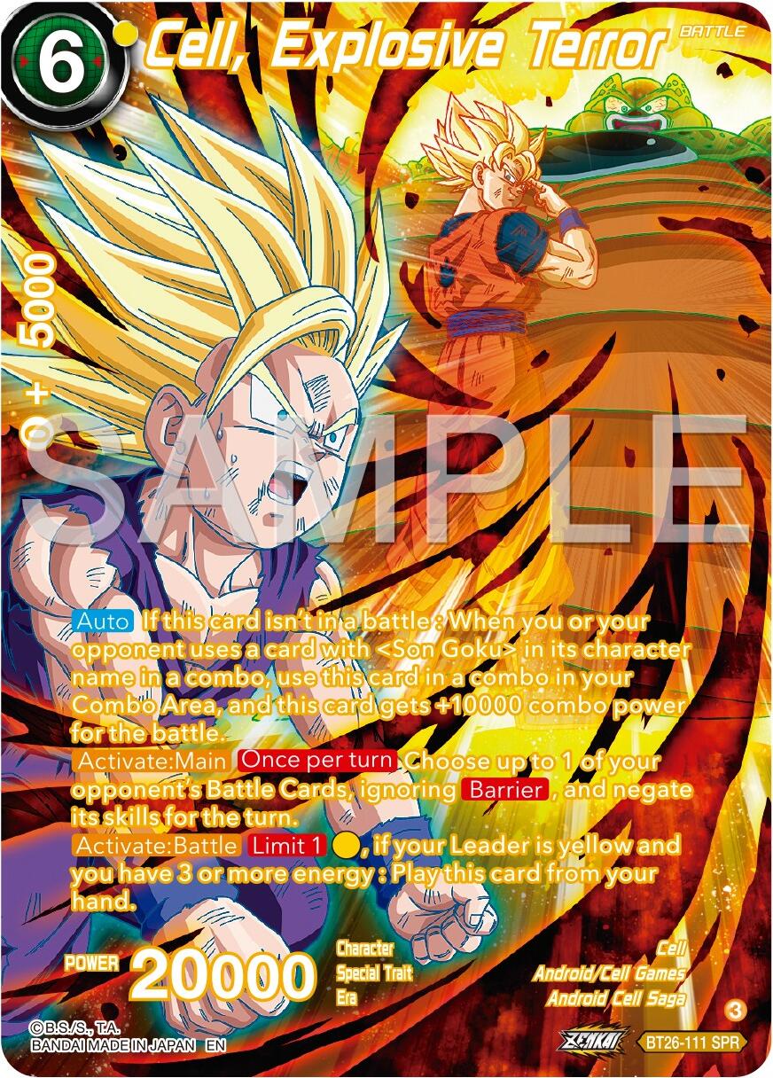Cell, Explosive Terror (SPR) (BT26-111) [Ultimate Advent] | Odin's Place