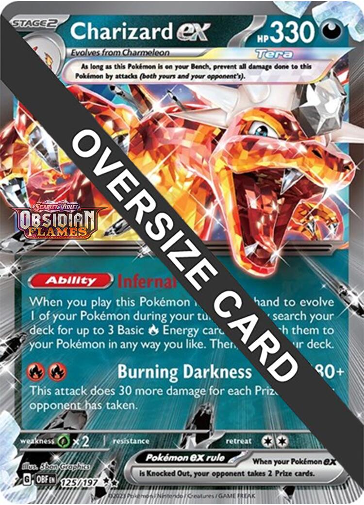 Charizard ex (125/197 - Jumbo Card) [Scarlet & Violet: Obsidian Flames] | Odin's Place