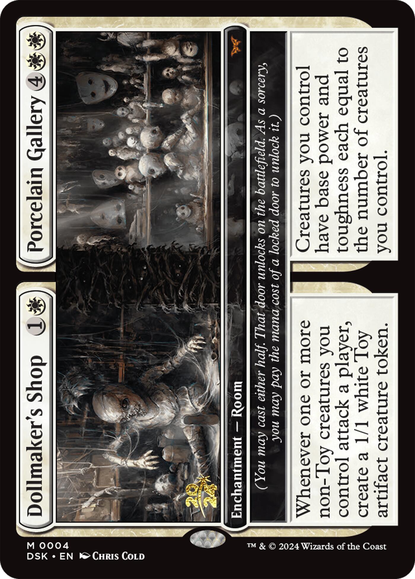 Dollmaker's Shop // Porcelain Gallery [Duskmourn: House of Horror Prerelease Promos] | Odin's Place