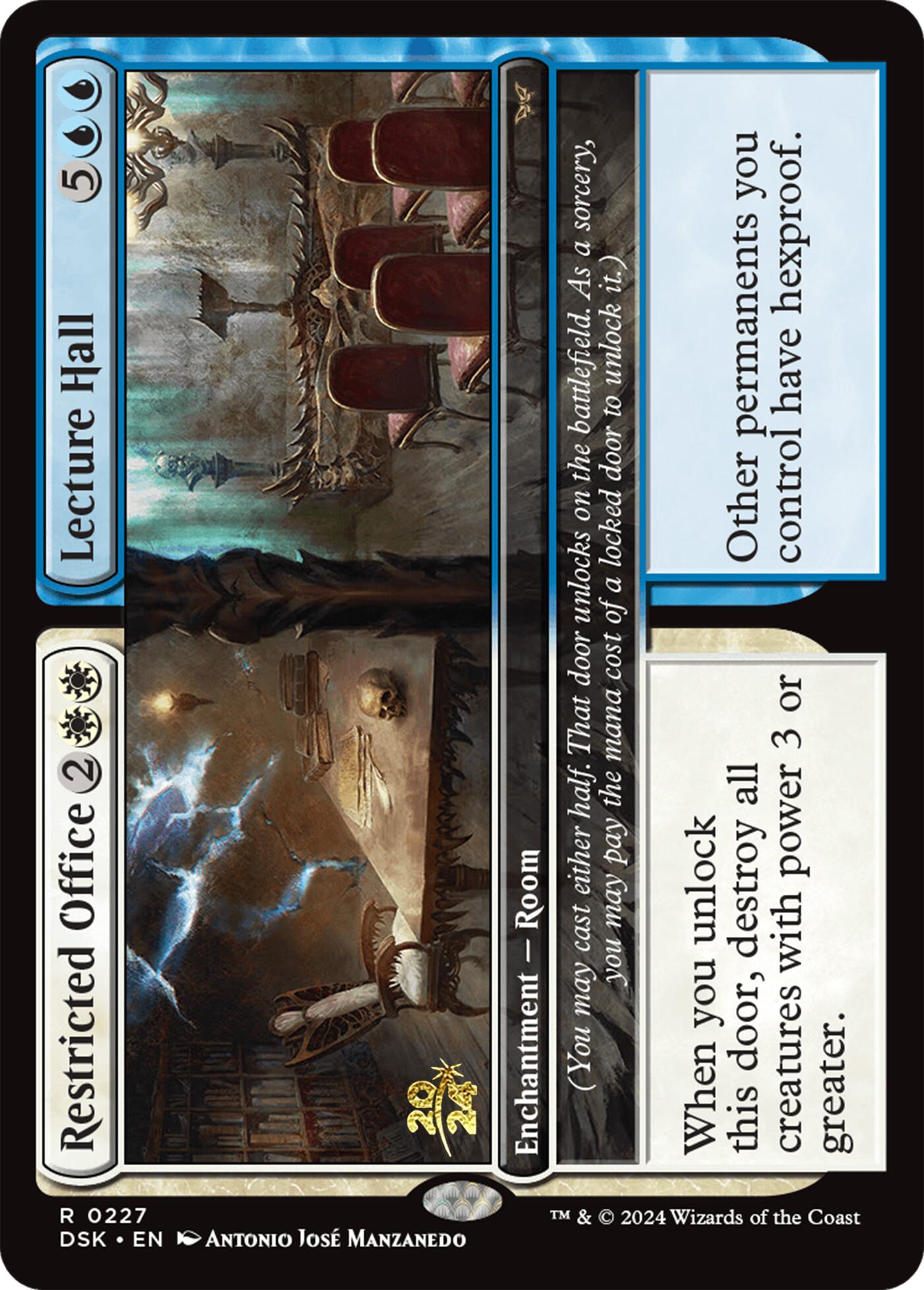 Restricted Office // Lecture Hall [Duskmourn: House of Horror Prerelease Promos] | Odin's Place