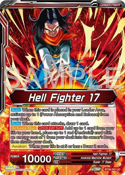 Hell Fighter 17 // Super 17, Anti-Saiyan Killing Machine (Alternate Art) (BT26-002) [Ultimate Advent] | Odin's Place