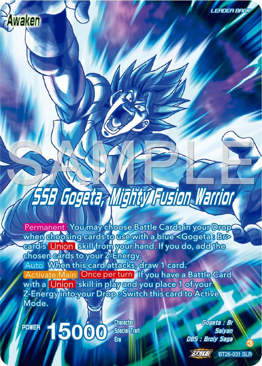 Gogeta // SSB Gogeta, Mighty Fusion Warrior (Alternate Art) (BT26-031) [Ultimate Advent] | Odin's Place