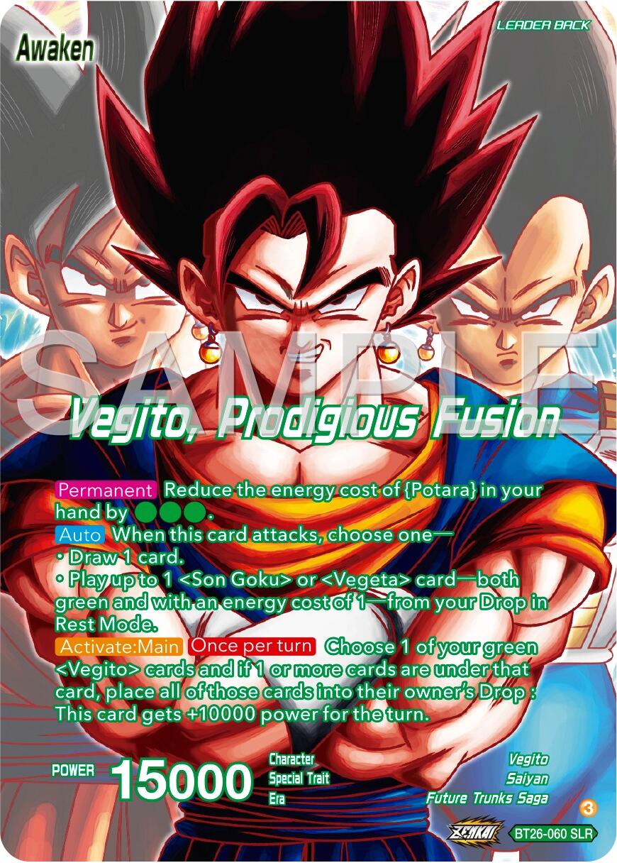 Son Goku & Vegeta // Vegito, Prodigious Fusion (Alternate Art) (BT26-060) [Ultimate Advent] | Odin's Place