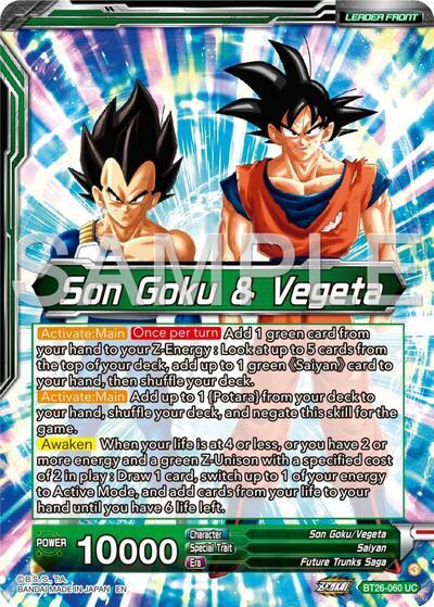 Son Goku & Vegeta // Vegito, Prodigious Fusion (Alternate Art) (BT26-060) [Ultimate Advent] | Odin's Place