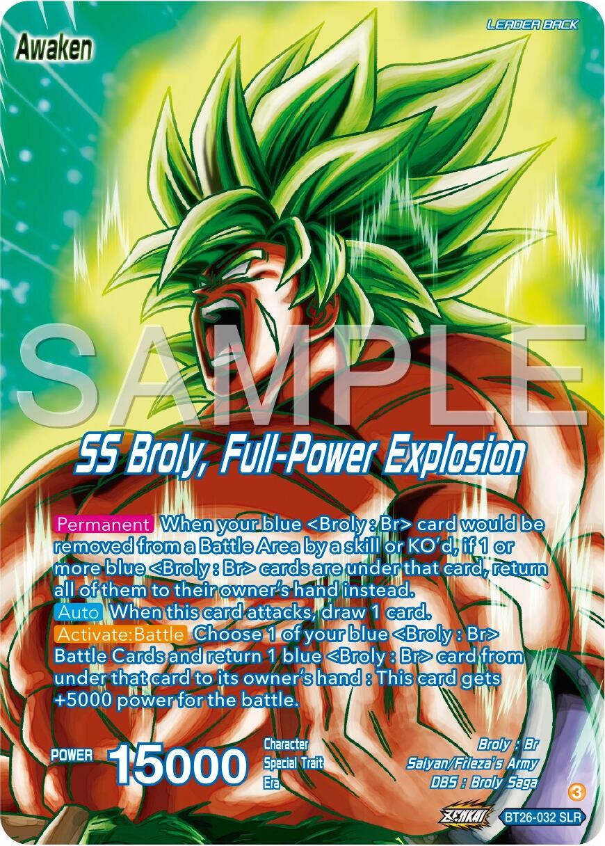 Broly // SS Broly, Full-Power Explosion (Alternate Art) (BT26-032) [Ultimate Advent] | Odin's Place