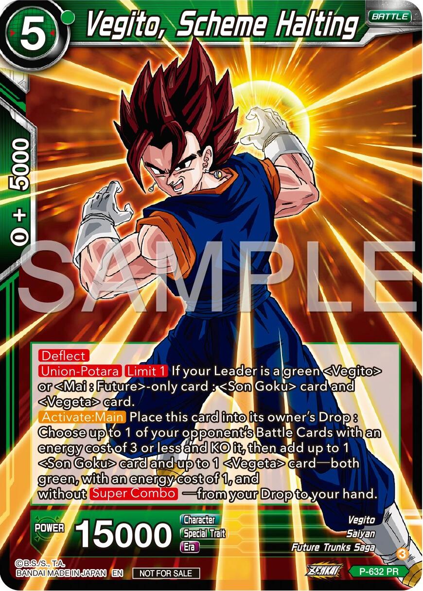 Vegito, Scheme Halting (Zenkai Series Tournament Pack Vol.9) (P-632) [Promotion Cards] | Odin's Place