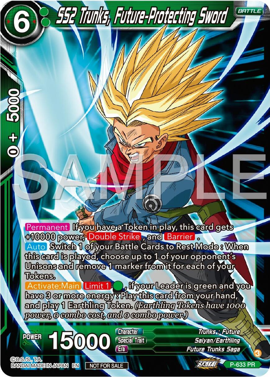 SS2 Trunks, Future-Protecting Sword (Zenkai Series Tournament Pack Vol.9) (P-633) [Promotion Cards] | Odin's Place