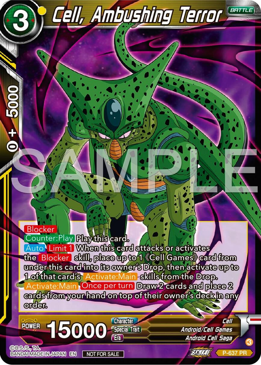 Cell, Ambushing Terror (Zenkai Series Tournament Pack Vol.9) (P-637) [Promotion Cards] | Odin's Place