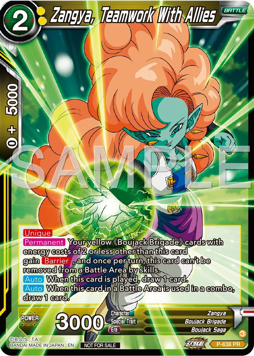 Zangya, Teamwork With Allies (Zenkai Series Tournament Pack Vol.9) (P-638) [Promotion Cards] | Odin's Place