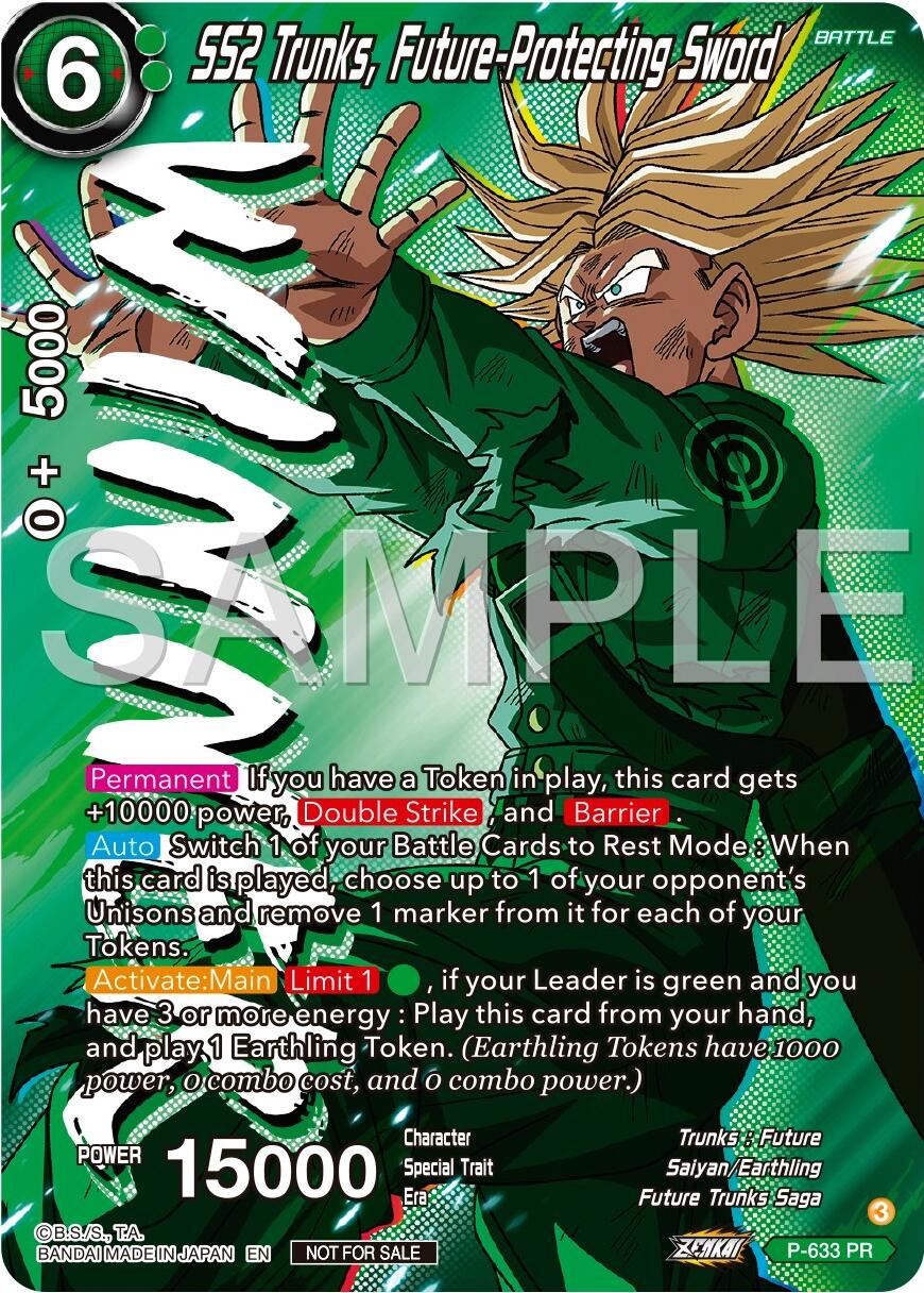 SS2 Trunks, Future-Protecting Sword (Zenkai Series Tournament Pack Vol.9) (Winner) (P-633) [Promotion Cards] | Odin's Place