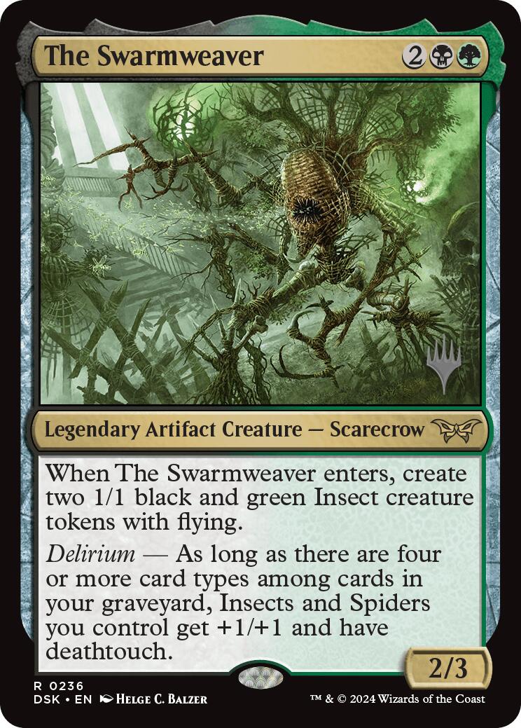 The Swarmweaver (0236) (Promo Pack) [Duskmourn: House of Horror Promos] | Odin's Place