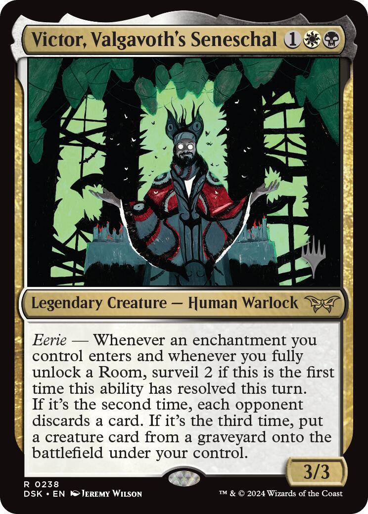 Victor, Valgavoth's Seneschal (Promo Pack) [Duskmourn: House of Horror Promos] | Odin's Place