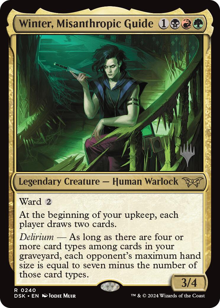 Winter, Misanthropic Guide (Promo Pack) [Duskmourn: House of Horror Promos] | Odin's Place