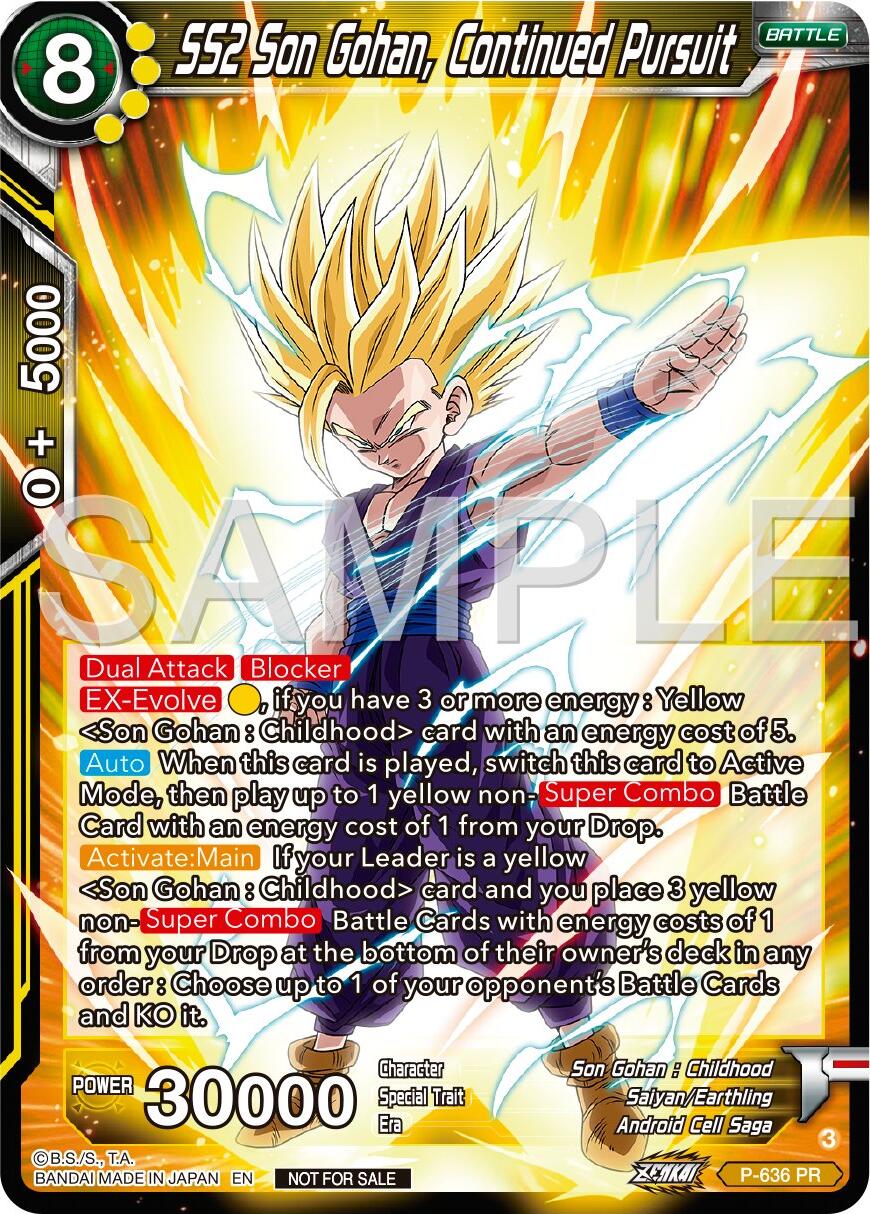SS2 Son Gohan, Continued Pursuit (Zenkai Series Tournament Pack Vol.9) (P-636) [Promotion Cards] | Odin's Place