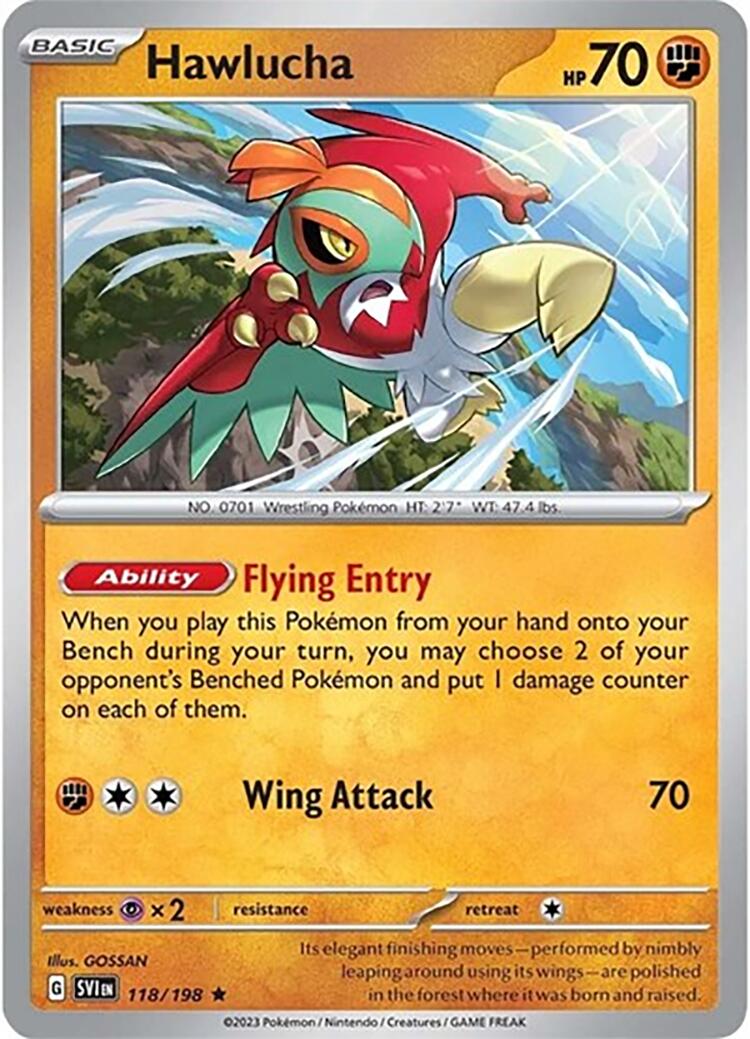 Hawlucha (118/198) (Theme Deck Exclusive) [Scarlet & Violet: Base Set] | Odin's Place