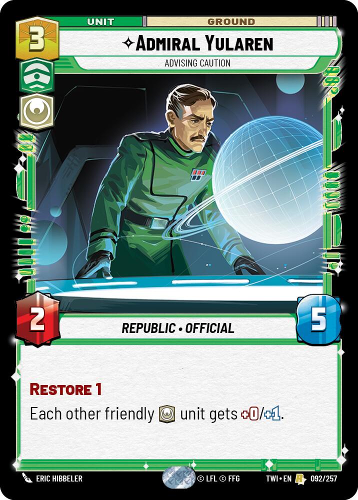 Admiral Yularen (092/257) (092/257) [Twilight of the Republic] | Odin's Place