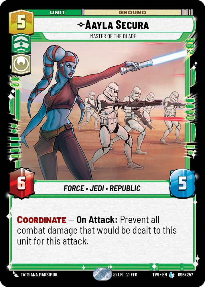 Aayla Secura - Master of the Blade (096/257) (096/257) [Twilight of the Republic] | Odin's Place