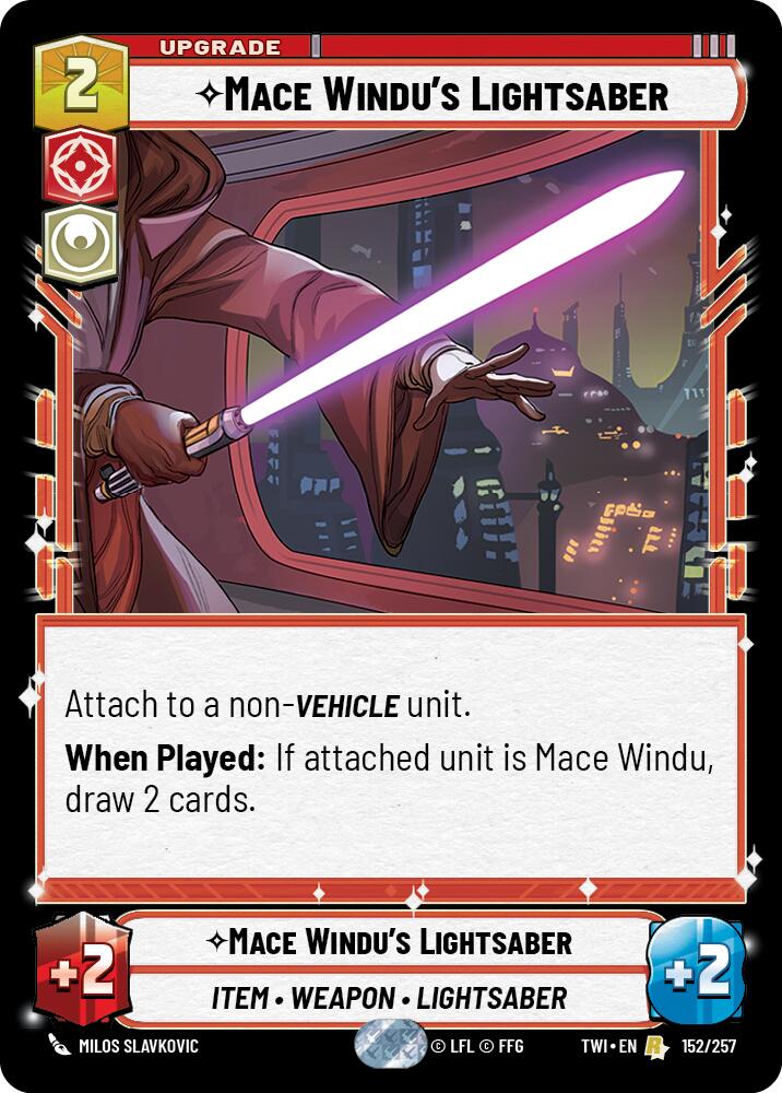 Mace Windu's Lightsaber (152/257) (152/257) [Twilight of the Republic] | Odin's Place