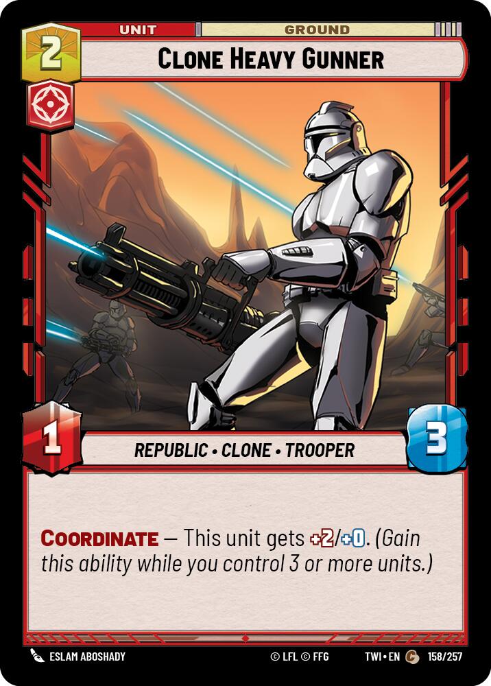 Clone Heavy Gunner (158/257) (158/257) [Twilight of the Republic] | Odin's Place