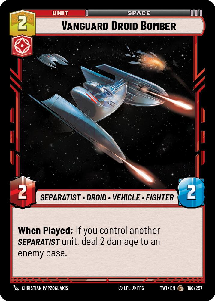 Vanguard Droid Bomber (160/257) (160/257) [Twilight of the Republic] | Odin's Place