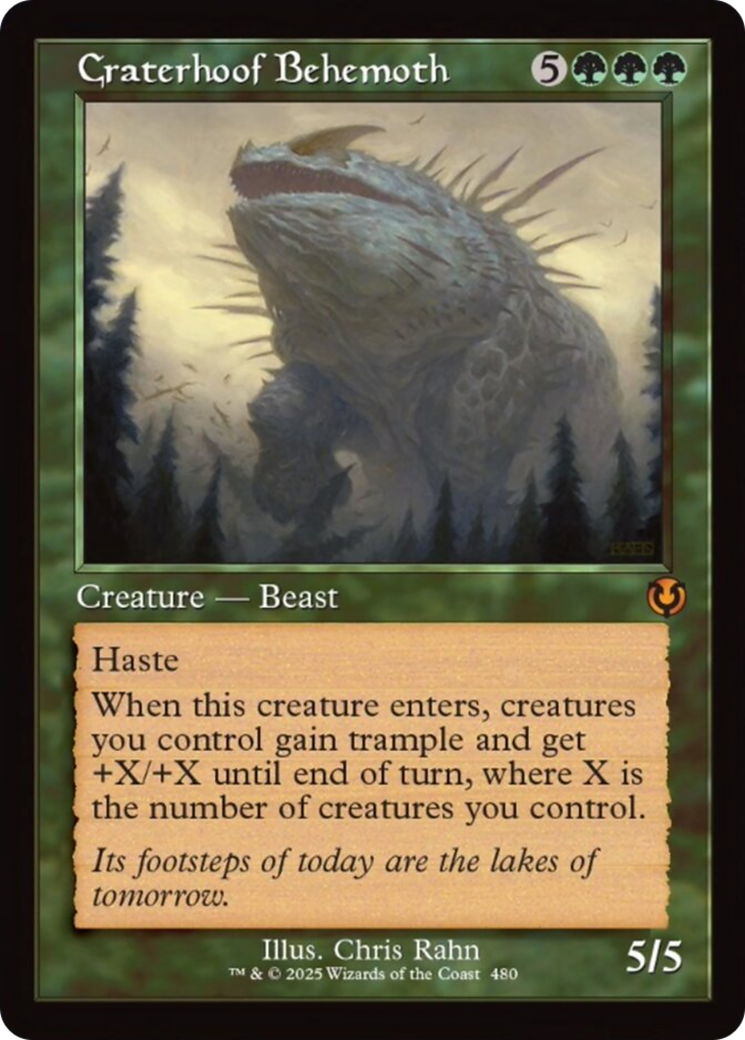 Craterhoof Behemoth (Retro Frame) [Innistrad Remastered] | Odin's Place