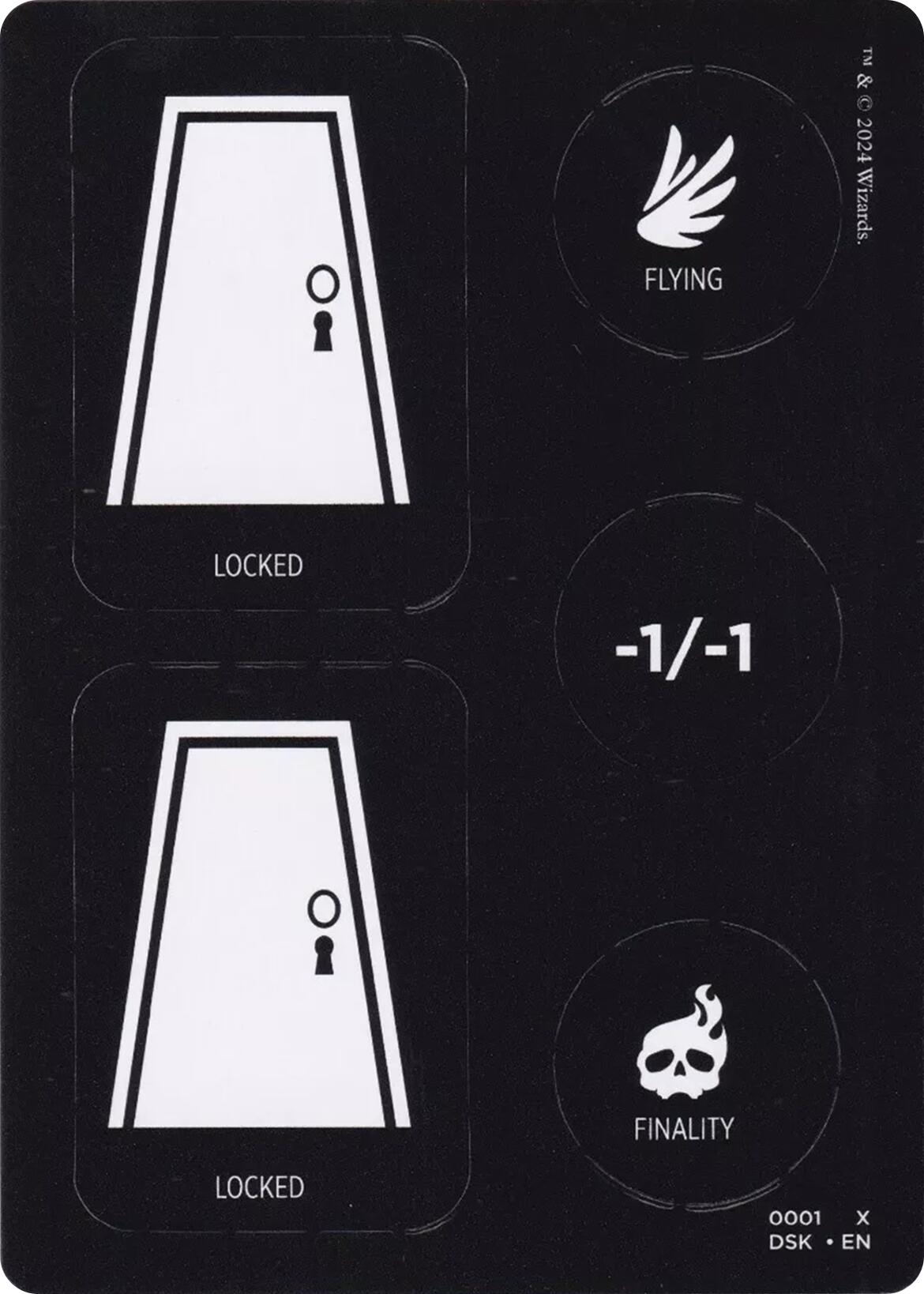 Punch Card Token (1 // 2) [Duskmourn: House of Horror Tokens] | Odin's Place