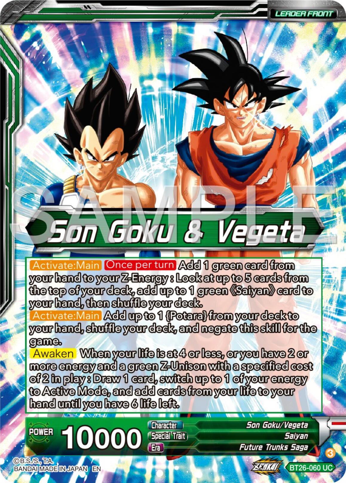 Son Goku & Vegeta // Vegito, Prodigious Fusion (BT26-060) [Ultimate Advent Prerelease Promos] | Odin's Place