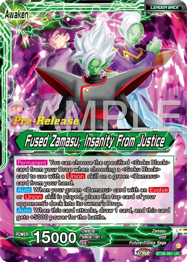 Zamasu // Fused Zamasu, Insanity From Justice (BT26-061) [Ultimate Advent Prerelease Promos] | Odin's Place