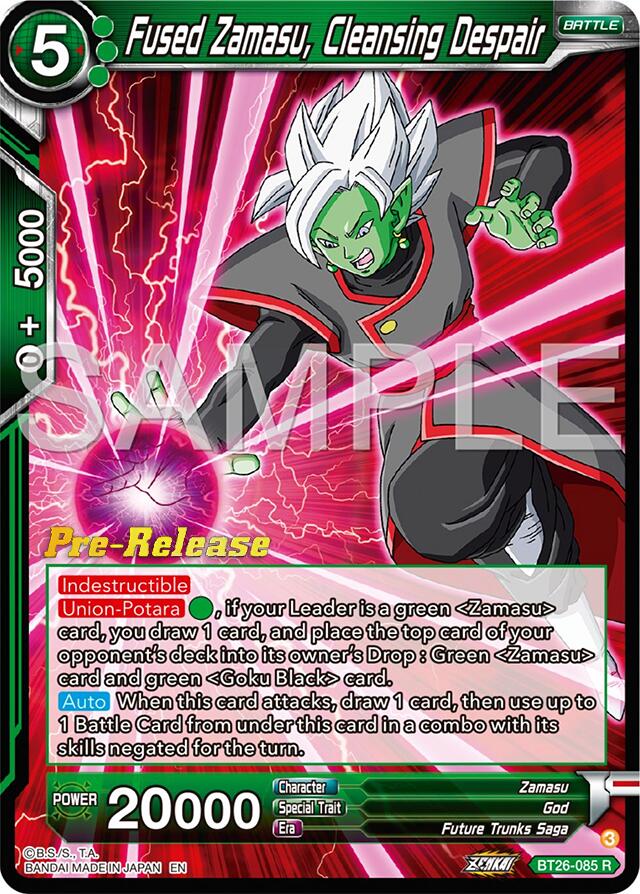 Fused Zamasu, Cleansing Despair (BT26-085) [Ultimate Advent Prerelease Promos] | Odin's Place