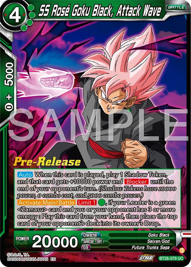 SS Rose Goku Black, Attack Wave (BT26-079) [Ultimate Advent Prerelease Promos] | Odin's Place