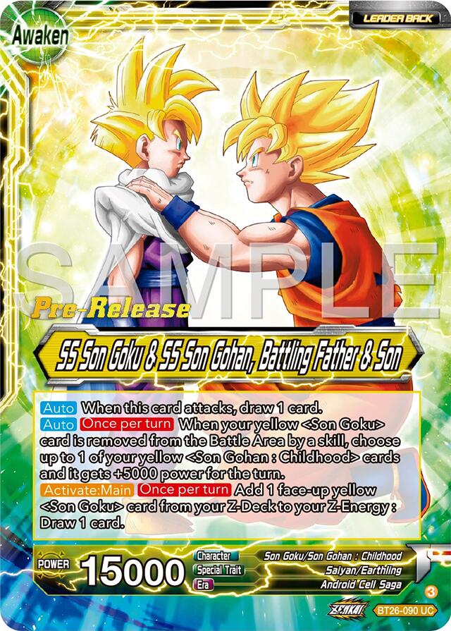 SS Son Goku // SS Son Goku & SS Son Gohan, Battling Father & Son (BT26-090) [Ultimate Advent Prerelease Promos] | Odin's Place