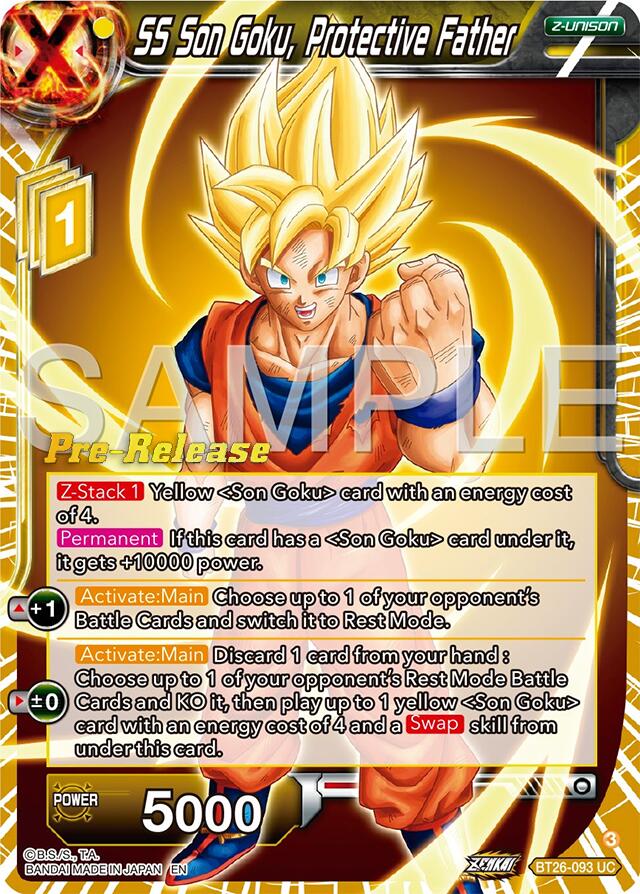 SS Son Goku, Protective Father (BT26-093) [Ultimate Advent Prerelease Promos] | Odin's Place