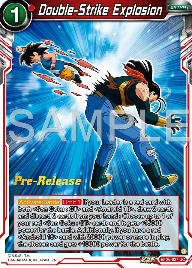 Double-Strike Explosion (BT26-027) [Ultimate Advent Prerelease Promos] | Odin's Place