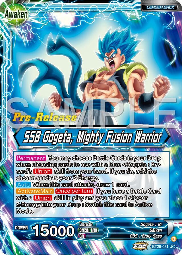 Gogeta // SSB Gogeta, Mighty Fusion Warrior (BT26-031) [Ultimate Advent Prerelease Promos] | Odin's Place