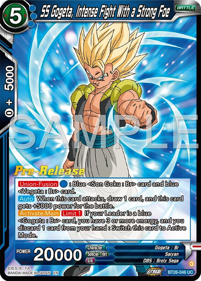SS Gogeta, Intense Fight With a Strong Foe (BT26-046) [Ultimate Advent Prerelease Promos] | Odin's Place