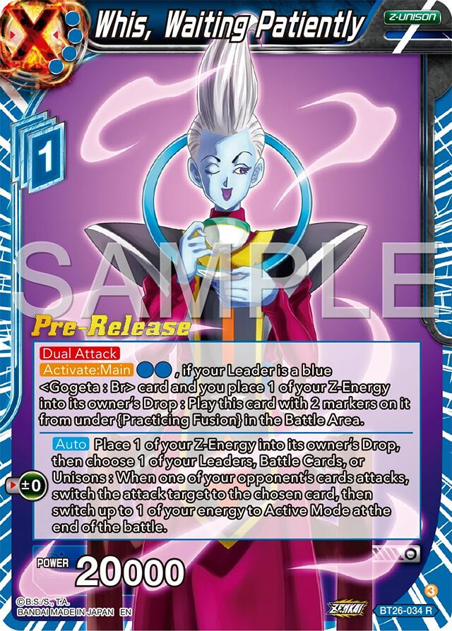 Whis, Waiting Patiently (BT26-034) [Ultimate Advent Prerelease Promos] | Odin's Place