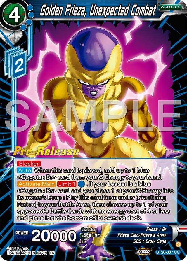 Golden Frieza, Unexpected Combat (BT26-037) [Ultimate Advent Prerelease Promos] | Odin's Place