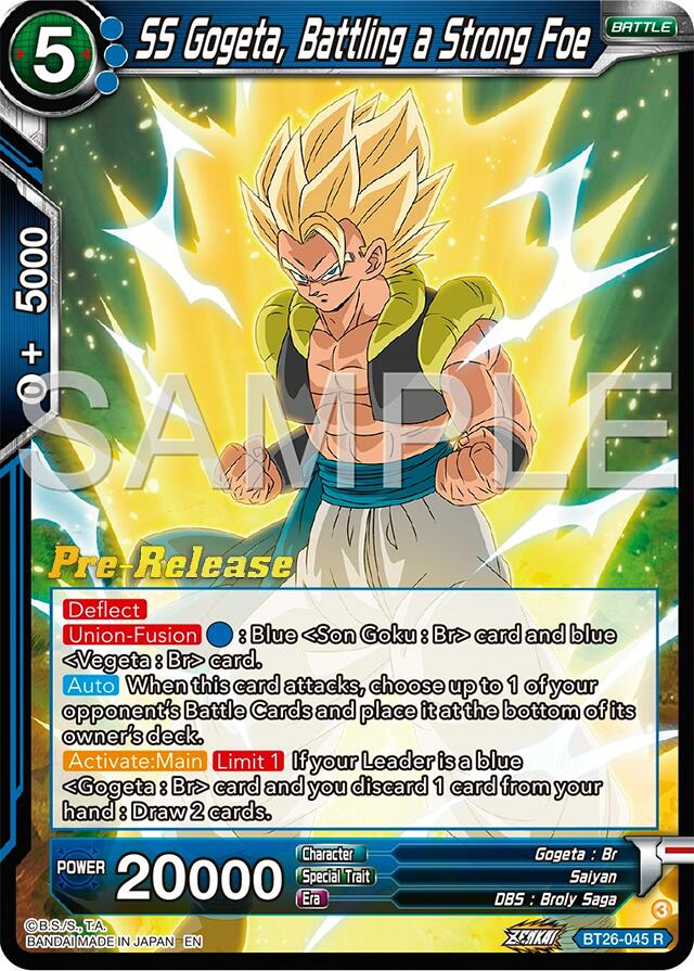 SS Gogeta, Battling a Strong Foe (BT26-045) [Ultimate Advent Prerelease Promos] | Odin's Place