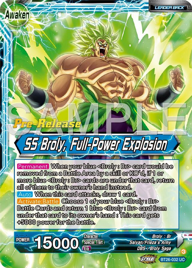 Broly // SS Broly, Full-Power Explosion (BT26-032) [Ultimate Advent Prerelease Promos] | Odin's Place