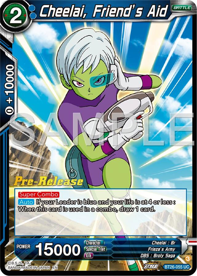 Cheelai, Friend's Aid (BT26-055) [Ultimate Advent Prerelease Promos] | Odin's Place