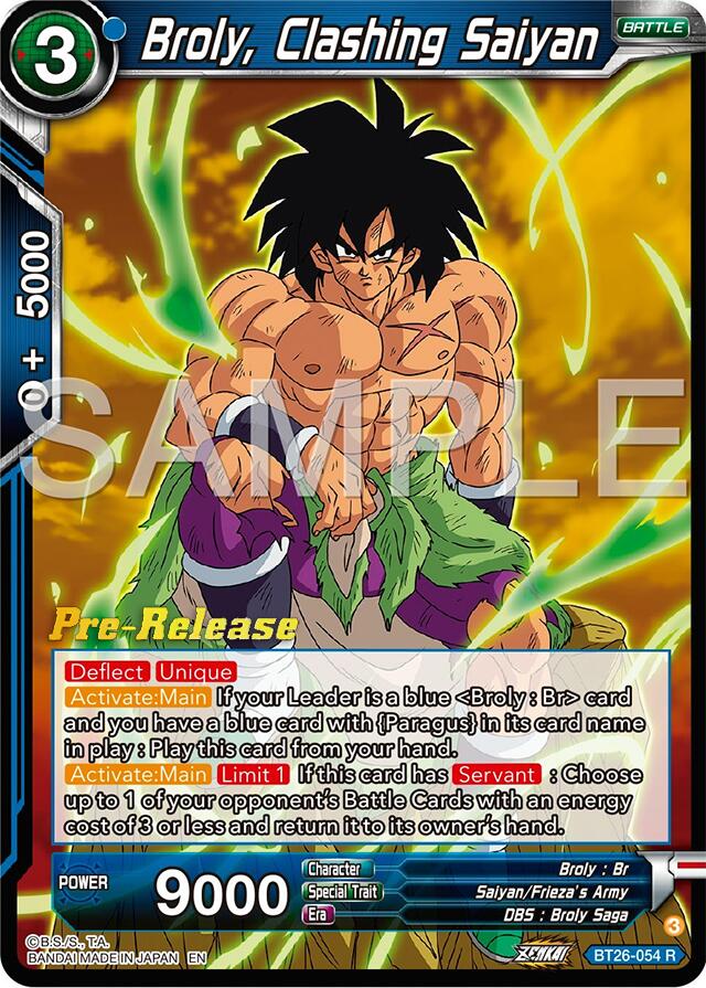 Broly, Clashing Saiyan (BT26-054) [Ultimate Advent Prerelease Promos] | Odin's Place