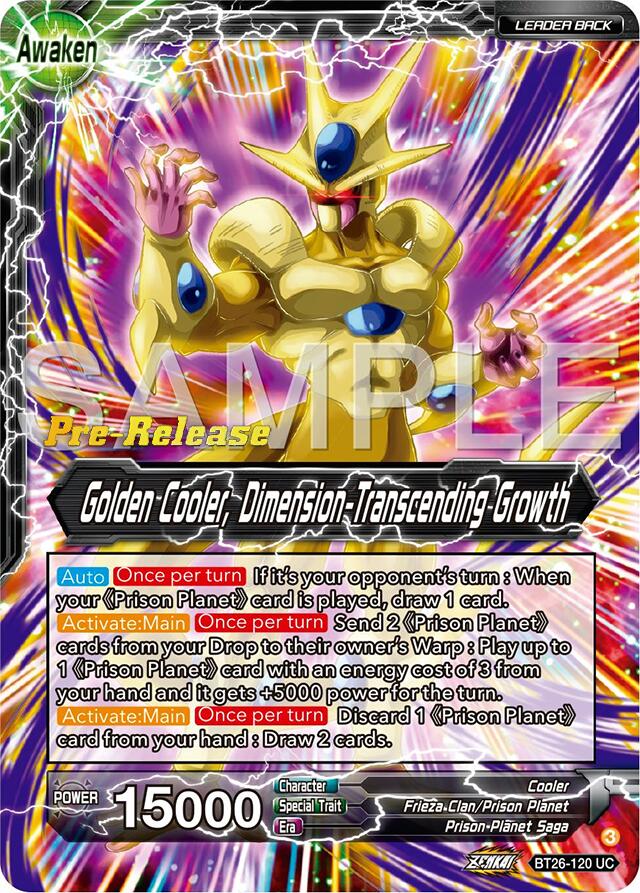 Cool // Golden Cooler, Dimension-Transcending Growth (BT26-120) [Ultimate Advent Prerelease Promos] | Odin's Place