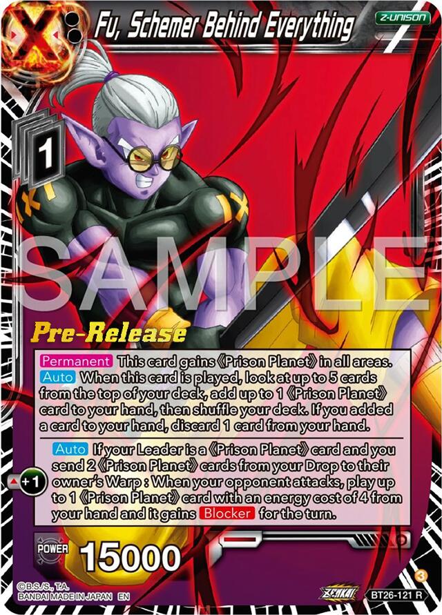 Fu, Schemer Behind Everything (BT26-121) [Ultimate Advent Prerelease Promos] | Odin's Place