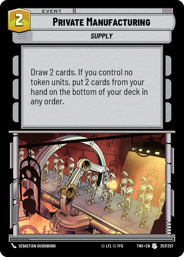 Private Manufacturing (257/257) (257/257) [Twilight of the Republic] | Odin's Place