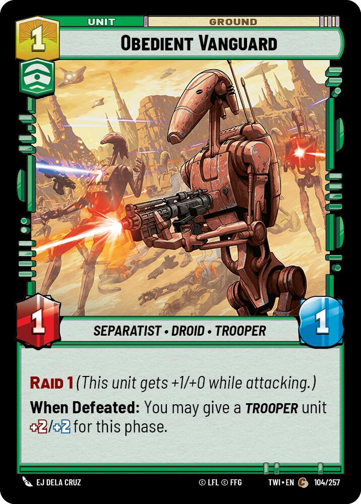 Obedient Vanguard (104/257) (104/257) [Twilight of the Republic] | Odin's Place
