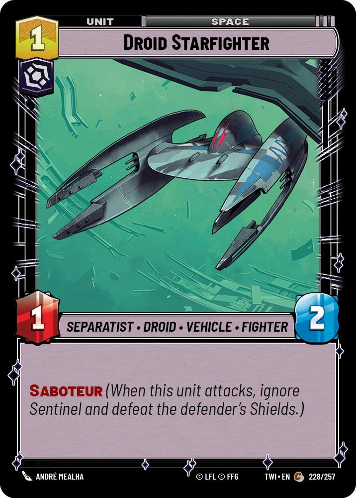 Droid Starfighter (228/257) (228/257) [Twilight of the Republic] | Odin's Place